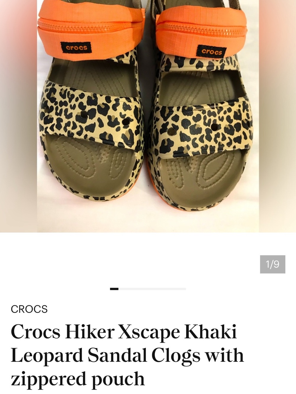 ISO!! In search of CROCS Leopard Print Hiker Sandals with Orange Strawomen’s